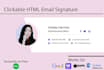 do professional responsive clickable HTML email signature
