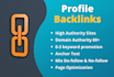 create 70 high authority do follow profile backlinks