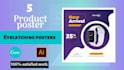 design product posters, cafe and restaurant posters, instagram posts