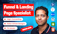create a high converting funnel landingpage and fix issues