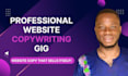 write compelling website content or copy with my website copywriting skill