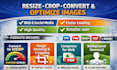 resize, crop, convert and optimize images for websites