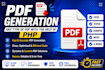 generate pdf using PHP