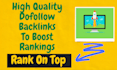 do 200 high quality dofollow link building off page SEO backlinks for google top