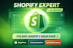 fix shopify theme bugs, liquid errors and store customization issues