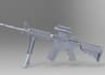 3d model of game ready weapon