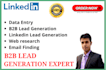 manual b2b lead generation web research and linkedin research