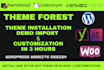 do themeforest wordpress theme installation, demo import