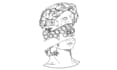 hand draw a custom black and white tattoo design