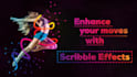 do a blotter media, neon, scribble, dance effects