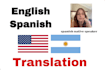 translate english to spanish