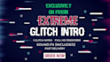 do best glitch intro and logo animation for youtube