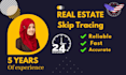 do real estate skip tracing