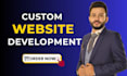 do custom website development as a full stack developer