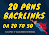create 20 manual homepage dofollow SEO backlinks