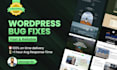 fix wordpress errors, bugs and speed up your slow website