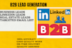do b2b email list, b2b lead generation and data entry