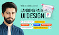 design a conversion focused landing page UI in figma