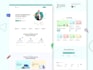 do modern PSD website template or website mockup design