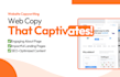 craft engaging website content as your copywriter