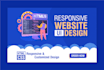 create a modern UI website design with HTML and CSS