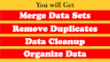 clean excel contact database merge leads data cleanup