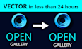 do vector tracing, convert your logo or image to vector