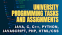 do java, c, python, programming assignments and projects