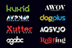 font typography logo design within 10hr