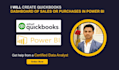 create quickbooks dashboard of sales or purchase in power bi