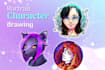 draw a stylized portrait illustration with fantasy themes