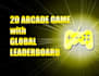 create a 2d arcade game with global leaderboards in game maker