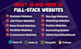 build modern full stack websites with react js, node js, mongodb, and firebase