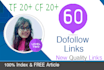 create 60 dofollow permanent backlink