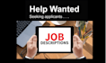 help you write a job advertisement or job description