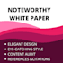develop customized and noteworthy white paper