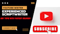 write funny hindi and english comedy scripts for youtube