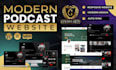 design you a modern podcast website