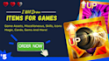 create miscellaneous, items and game assets