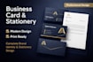 design modern business card and stationery design