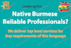 translate and proofread burmese or myanmar vs english