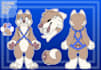 draw a cute reference sheet for your furry oc