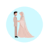 draw cute character for your wedding invitation
