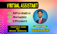 work as your virtual assistant, confidential assistant