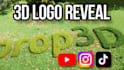 do cinematic eco friendly nature 3d rendering animation intro video from logo