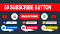 make brilliant youtube subscribe button,like and bell buttons