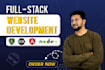 work as a full stack developer using angular and nodejs