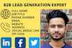 do linkedin lead generation, b2b lead generation, data entry