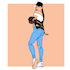 draw you as a cool illustration