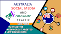 drive 100k australia social media and organic traffic